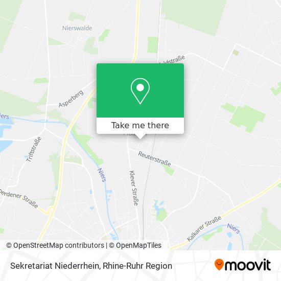 Sekretariat Niederrhein map