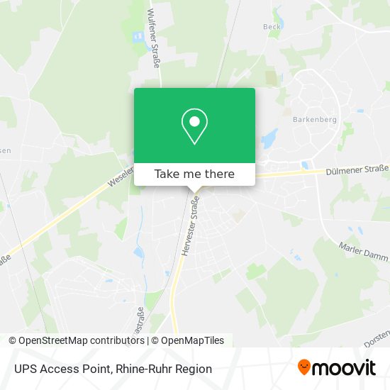 UPS Access Point map