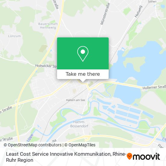 Least Cost Service Innovative Kommunikation map