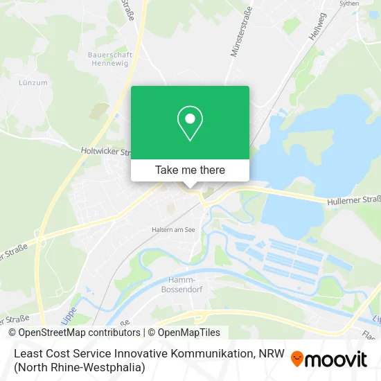 Least Cost Service Innovative Kommunikation map