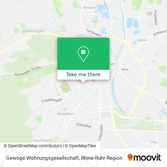 Карта Gewoge Wohnungsgesellschaft