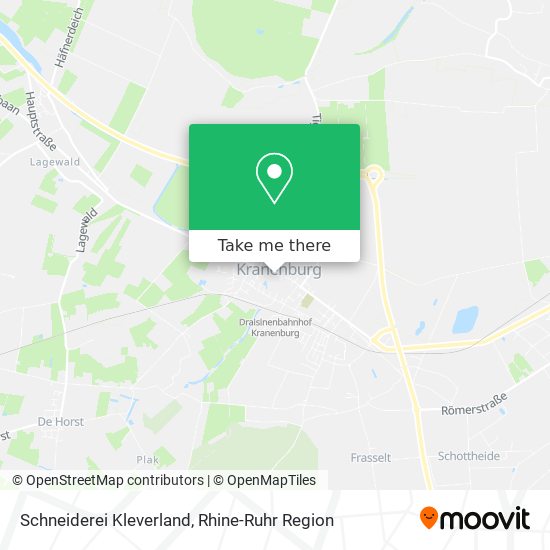 Schneiderei Kleverland map