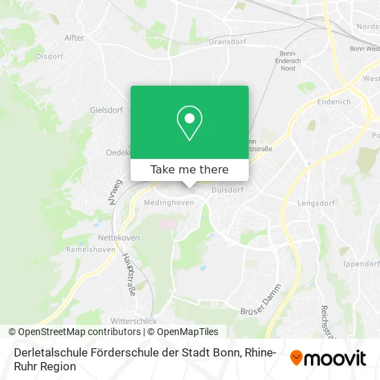 Карта Derletalschule Förderschule der Stadt Bonn