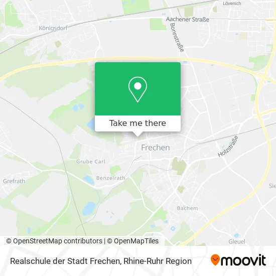 Карта Realschule der Stadt Frechen