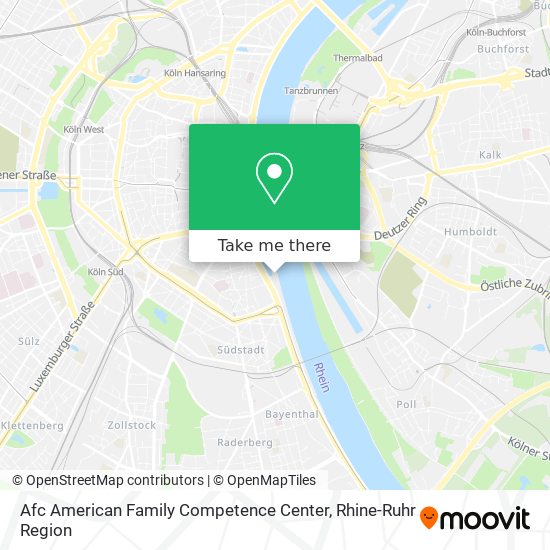 Afc American Family Competence Center map