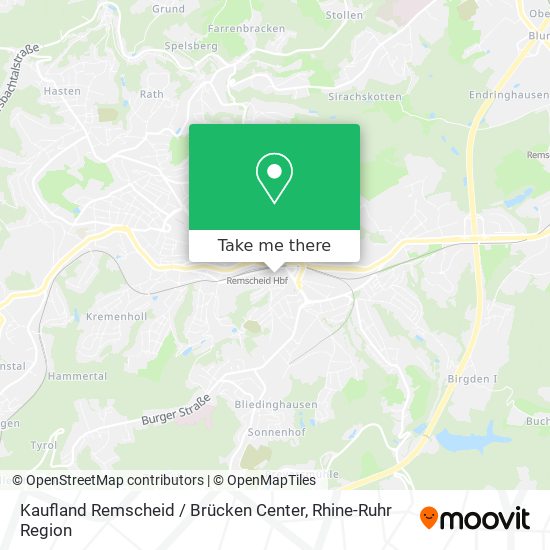 Kaufland Remscheid / Brücken Center map