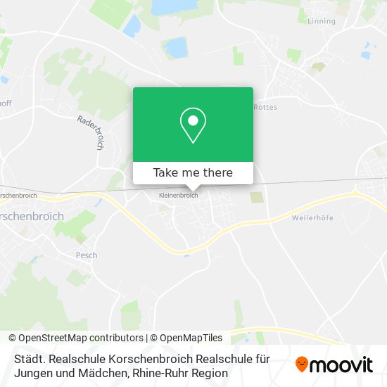 Städt. Realschule Korschenbroich Realschule für Jungen und Mädchen map