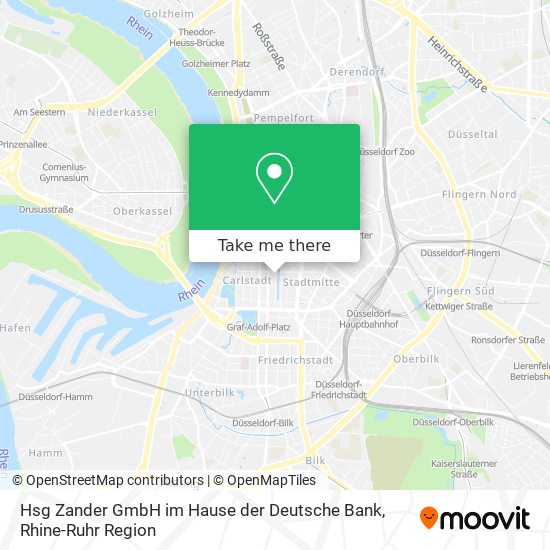 Hsg Zander GmbH im Hause der Deutsche Bank map