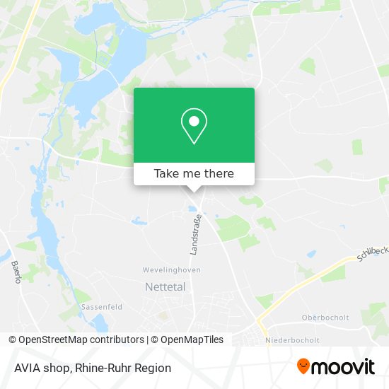 AVIA shop map