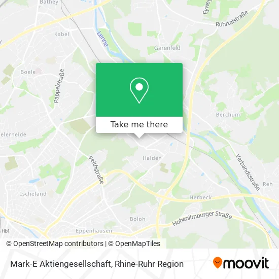 Карта Mark-E Aktiengesellschaft