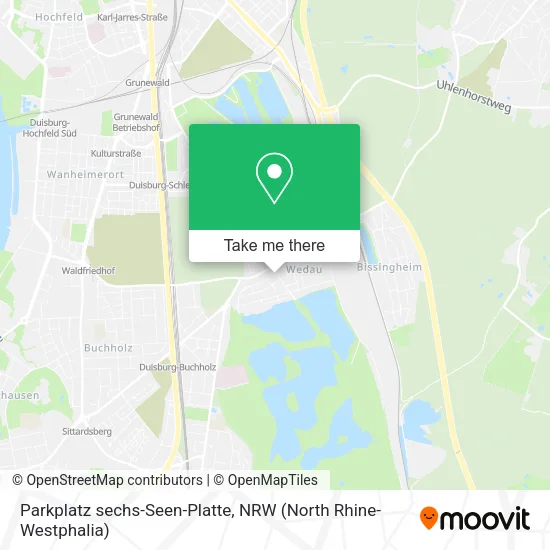 Карта Parkplatz sechs-Seen-Platte