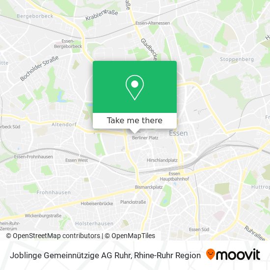 Joblinge Gemeinnützige AG Ruhr map