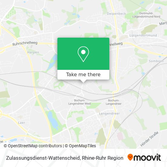Карта Zulassungsdienst-Wattenscheid