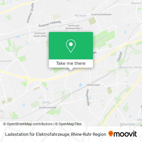 Карта Ladestation für Elektrofahrzeuge