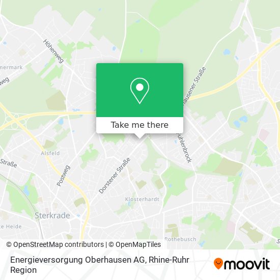 Карта Energieversorgung Oberhausen AG