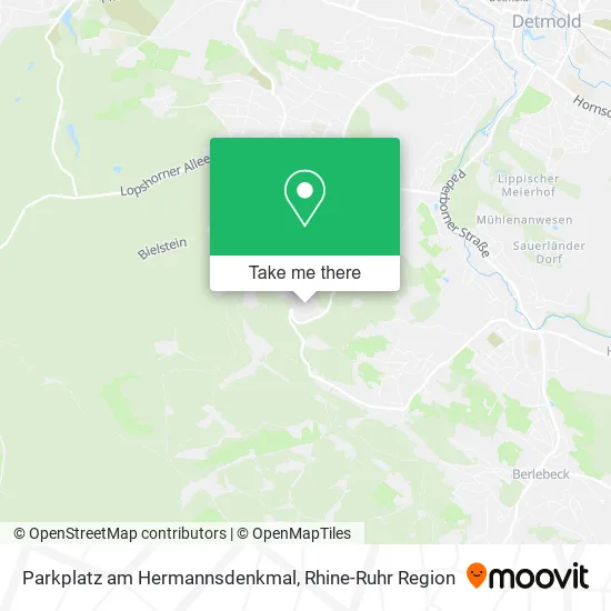 Карта Parkplatz am Hermannsdenkmal