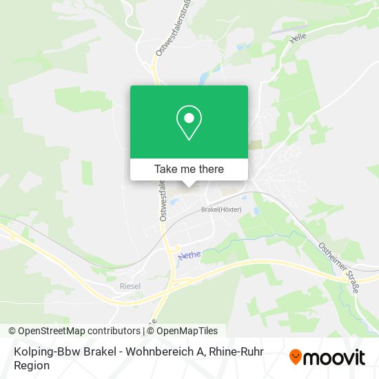 Карта Kolping-Bbw Brakel - Wohnbereich A