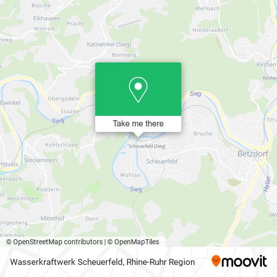 Wasserkraftwerk Scheuerfeld map