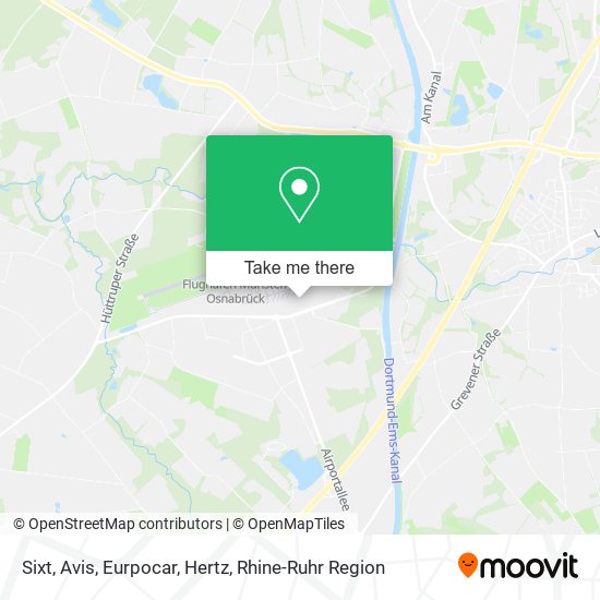 Sixt, Avis, Eurpocar, Hertz map