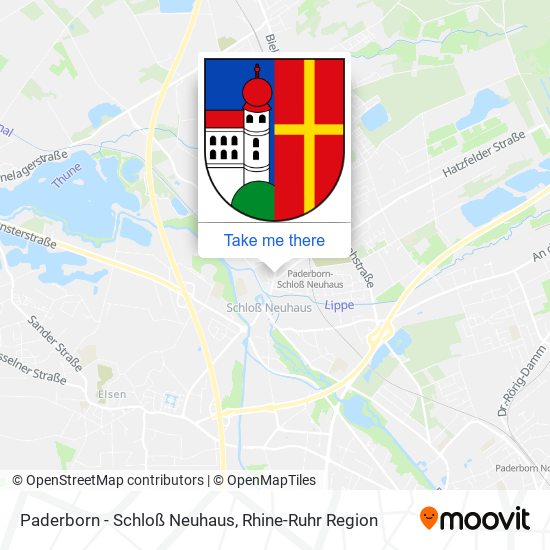 Paderborn - Schloß Neuhaus map