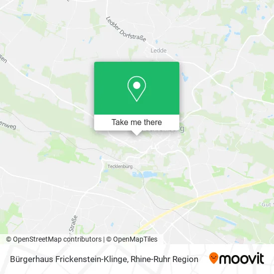 Карта Bürgerhaus Frickenstein-Klinge