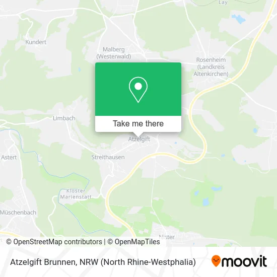 Atzelgift Brunnen map