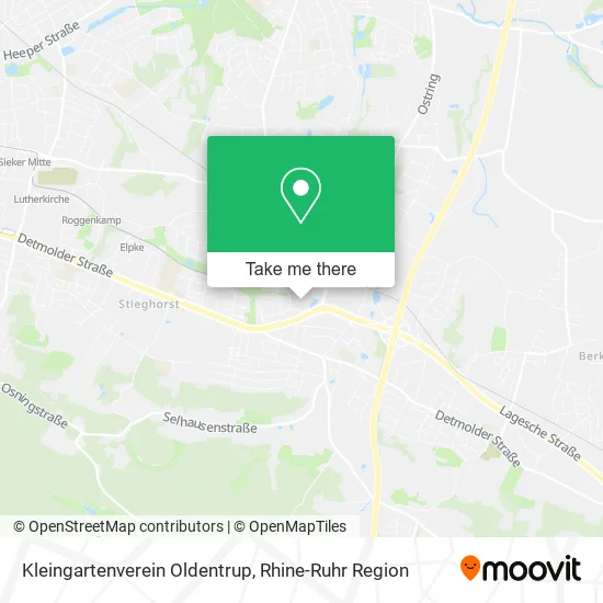 Карта Kleingartenverein Oldentrup