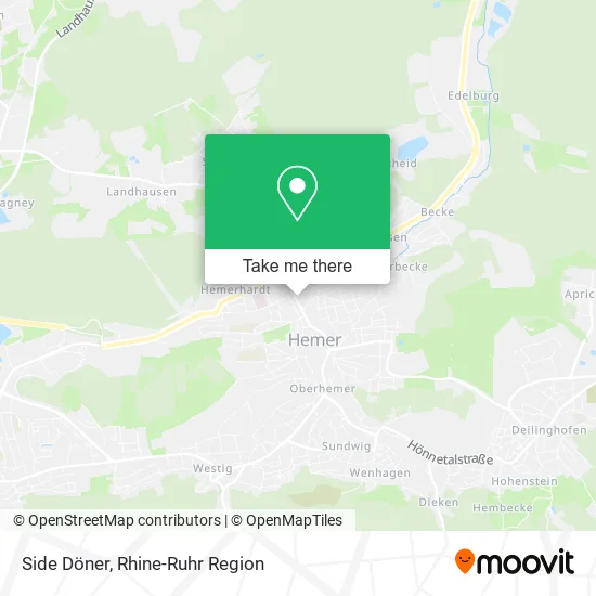 Карта Side Döner