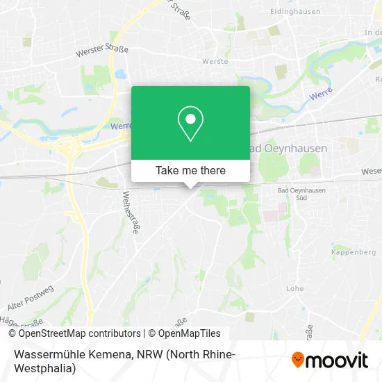 Wassermühle Kemena map