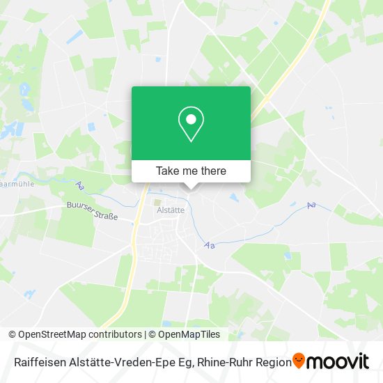 Raiffeisen Alstätte-Vreden-Epe Eg map