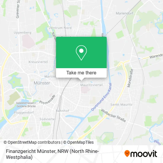 Карта Finanzgericht Münster