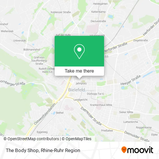Карта The Body Shop