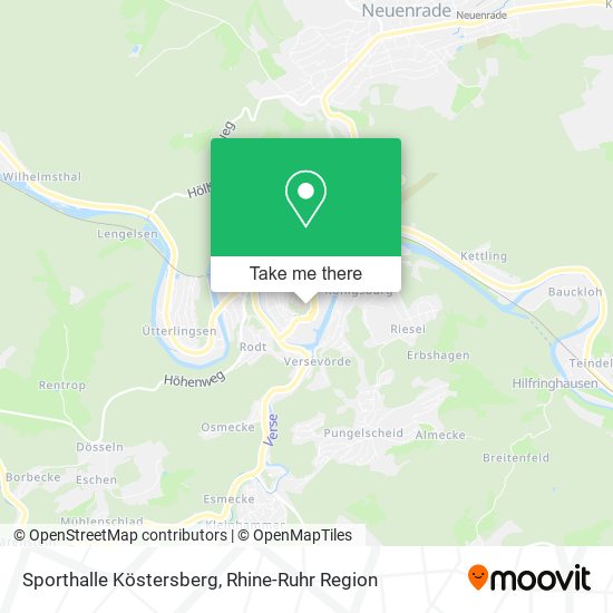 Sporthalle Köstersberg map