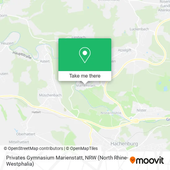 Карта Privates Gymnasium Marienstatt