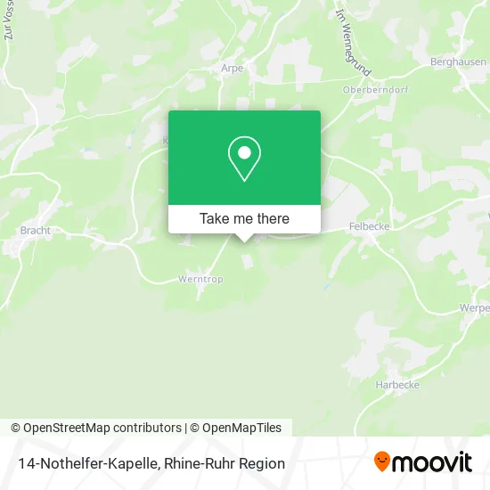 Карта 14-Nothelfer-Kapelle