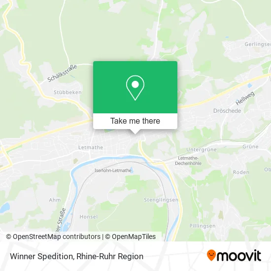 Winner Spedition map