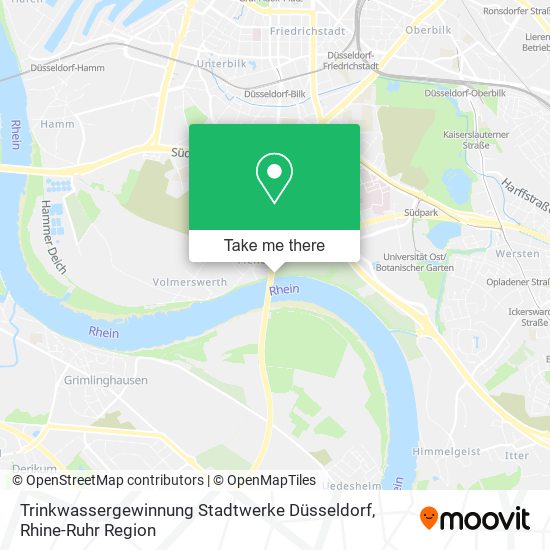 Trinkwassergewinnung Stadtwerke Düsseldorf map