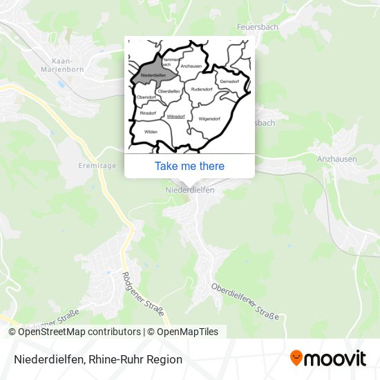 Niederdielfen map