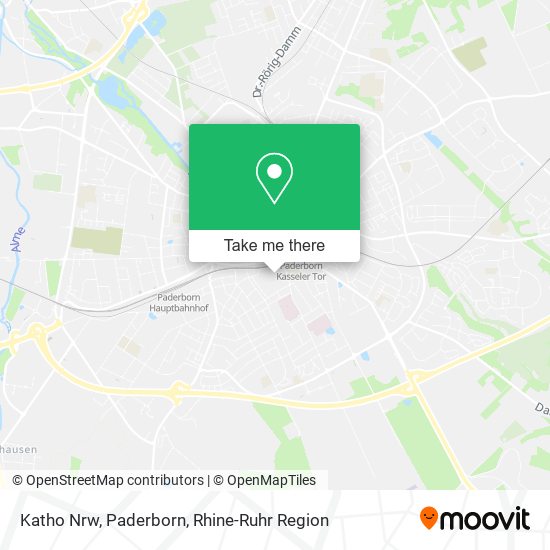 Карта Katho Nrw, Paderborn