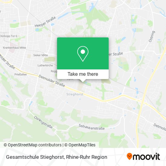 Gesamtschule Stieghorst map