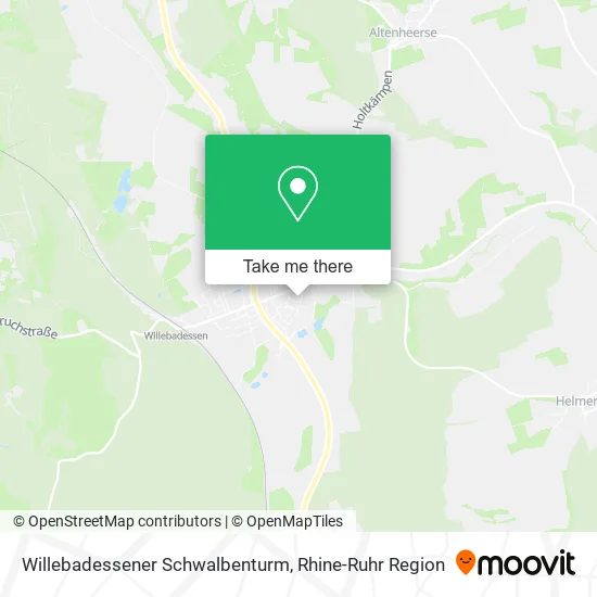 Карта Willebadessener Schwalbenturm