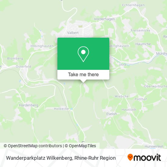 Wanderparkplatz Wilkenberg map