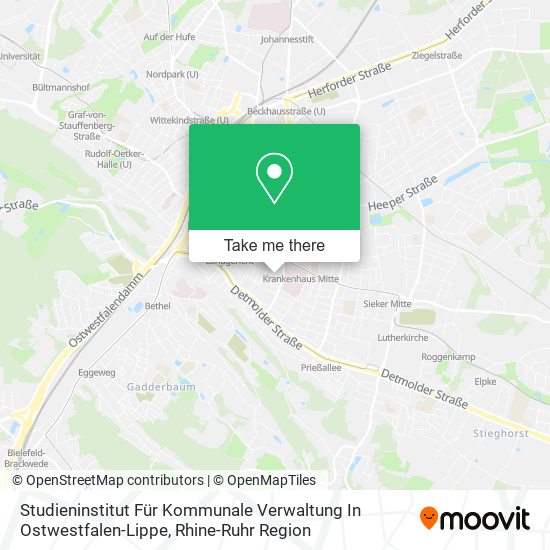 Карта Studieninstitut Für Kommunale Verwaltung In Ostwestfalen-Lippe