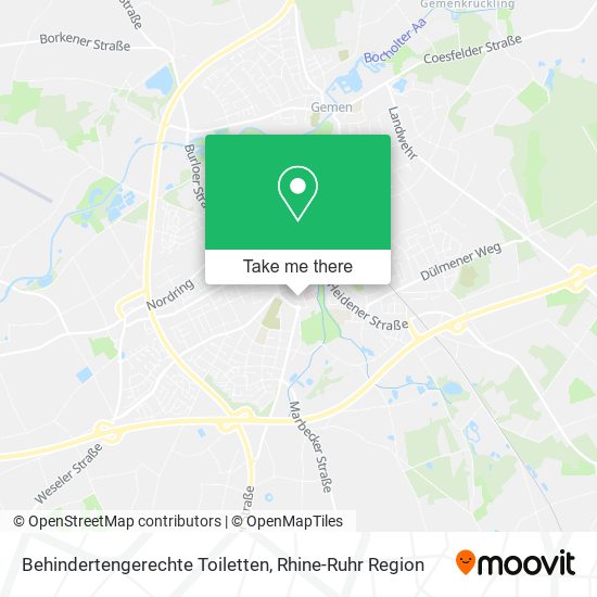 Behindertengerechte Toiletten map