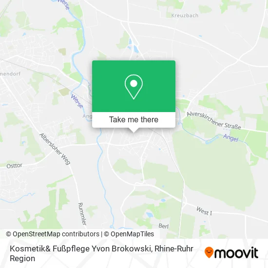 Карта Kosmetik& Fußpflege Yvon Brokowski