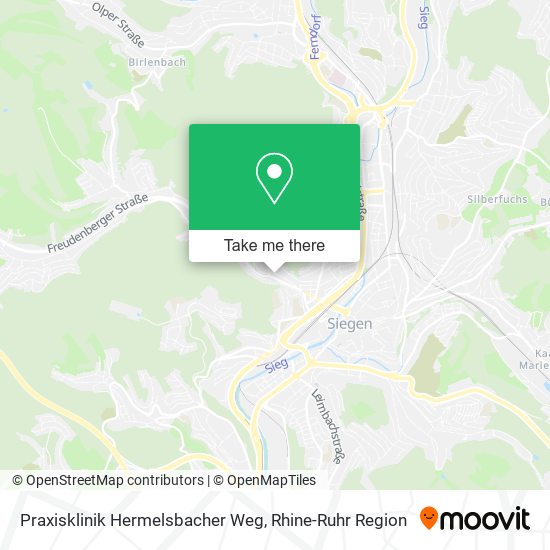Praxisklinik Hermelsbacher Weg map