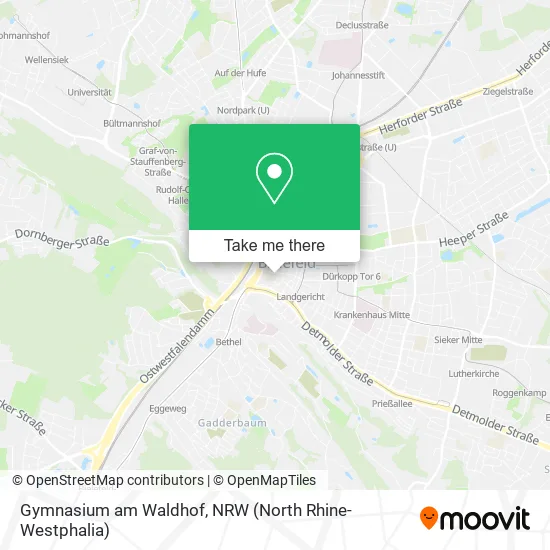 Карта Gymnasium am Waldhof