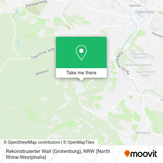 Rekonstruierter Wall (Grotenburg) map