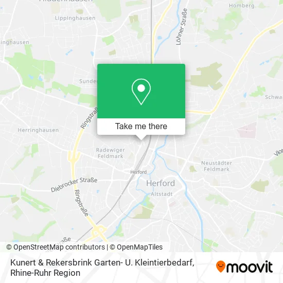 Карта Kunert & Rekersbrink Garten- U. Kleintierbedarf
