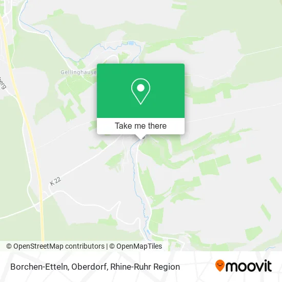Карта Borchen-Etteln, Oberdorf